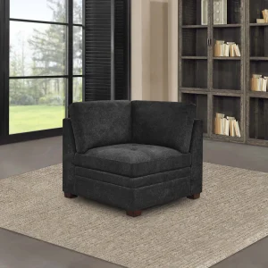 Thomasville Tisdale Corner Chair, Dark Gray