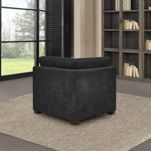 Alternative view of Thomasville Tisdale Corner Chair, Dark Gray