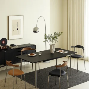 Alternative view of Seita Rectangular Dining Table – Modern Solid Wood Table with Clean Lines for 6–8 People