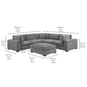 Alternative view of Thomasville Lowell 6-piece Modular Sectional