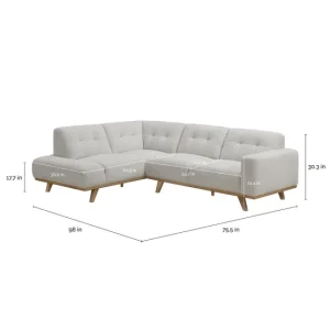 Alternative view of Aeva Fabric Sectional