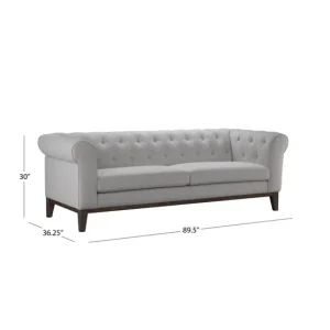 Alternative view of Gwen Fabric Chesterfield Sofa