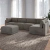 Thomasville Fallon Modular Sectional 6-piece Gray with Ottoman