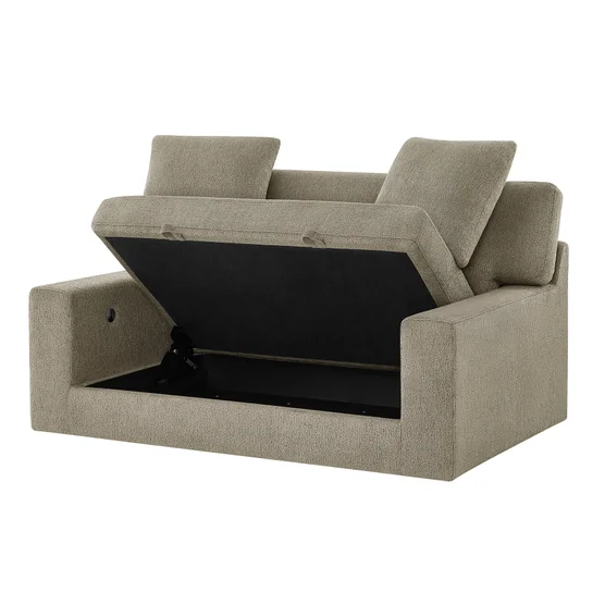 Thomasville Gilroy Fabric Oversized Storage Chair and Storage Ottoman - Image 5