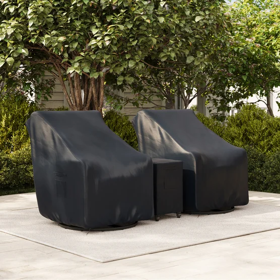 Thomasville Elko 3-piece Outdoor Patio Swivel Glider Recliner Set - Image 6