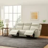 Sanders Leather Power Reclining Sofa with Power Headrests