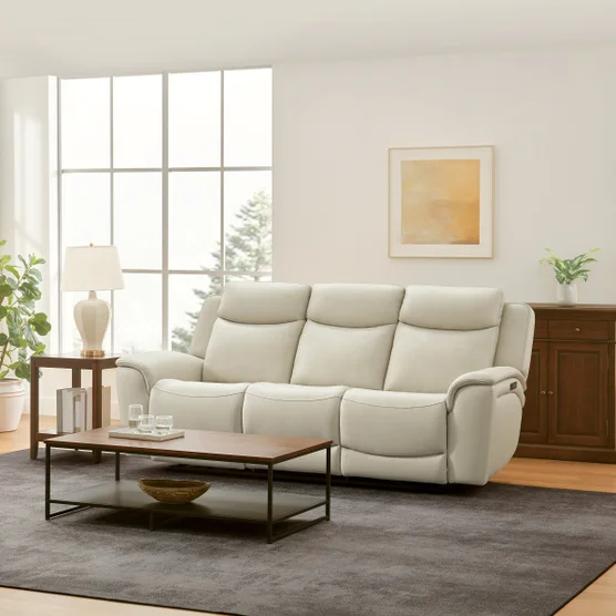 Sanders Leather Power Reclining Sofa with Power Headrests - Image 3