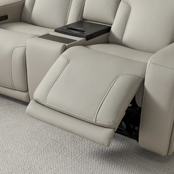 Alton Leather Power Reclining Sofa with Power Headrests and Cooling Unit - Image 5