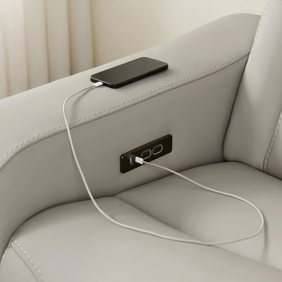 Alton Leather Power Reclining Sofa with Power Headrests and Cooling Unit - Image 6