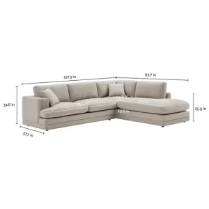 Alternative view of Derry Fabric Sectional
