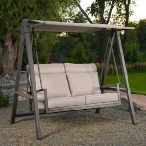 Alternative view of SunVilla Pine Knoll Cushion Outdoor Patio Swing