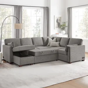 Coddle Luke Sleeper Sectional with Reversible Chaise and Storage