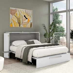Borealis Murphy Bed Cabinet with Queen Size Mattress