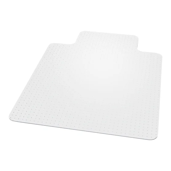 ES Robbins Chair Mat for High Pile Carpet, 45 x 53 With Lip, Clear - Image 2