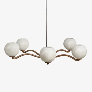 Nara Chandelier Elegant Ceiling Light for Dining Room, Living Room, or Entryway by