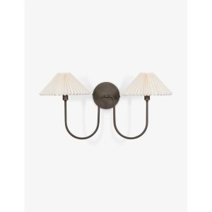 McVea Double Sconce Modern Wall Lighting Fixture for Bathroom, Bedroom, or Hallway